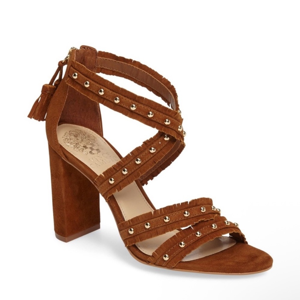 Vince Camuto Machila Brown Suede Heels Size 7M